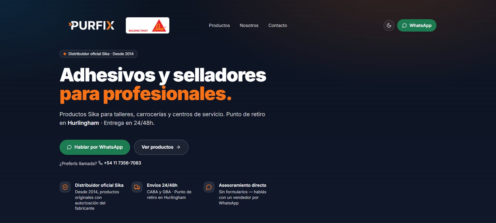 purfix site preview