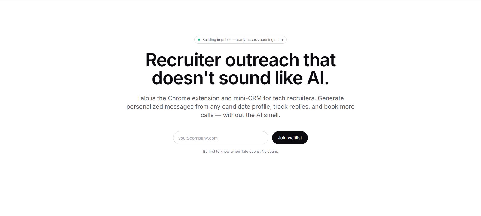 talo site preview